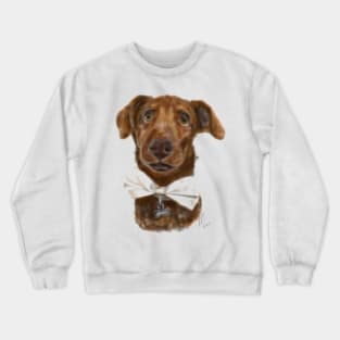 Pooch with a bow tie Crewneck Sweatshirt